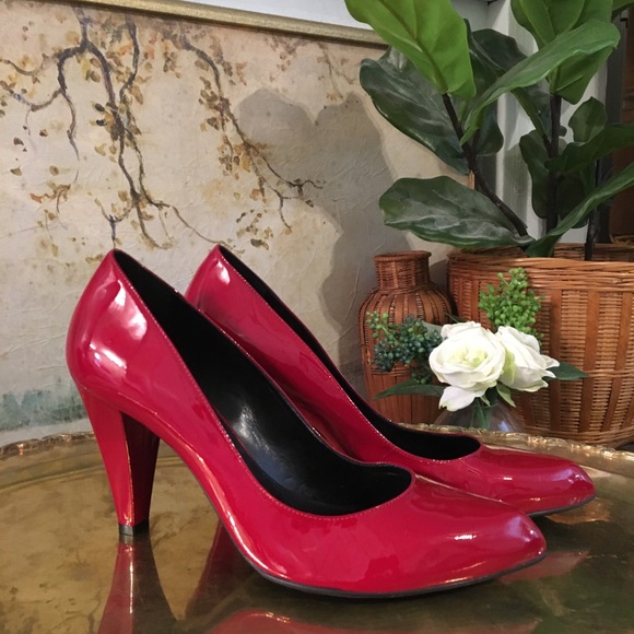 Red Patent Leather High Heels - Picture 6 of 6